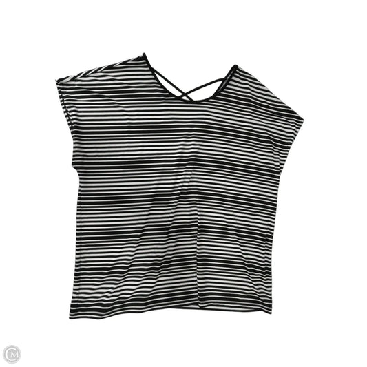 Top Short Sleeve By Cj Banks In Striped Pattern, Size: 1x