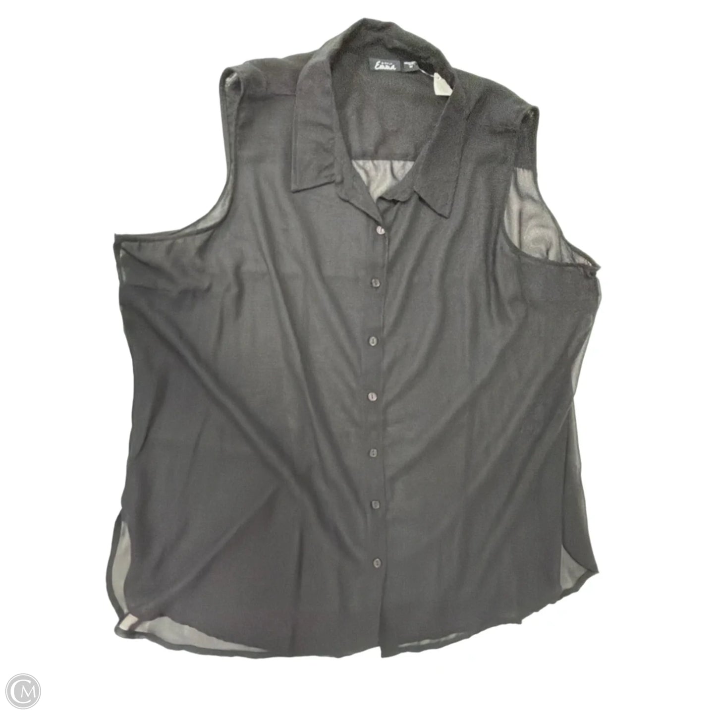 Top Sleeveless By Simply Emma In Black, Size: 3x