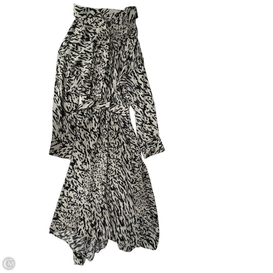 Dress Casual Midi By H&m In Black & Cream, Size: 1x