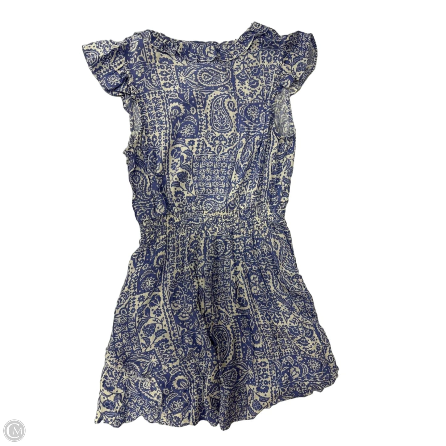 Dress Casual Short By Jessica Simpson In Blue & White, Size: M