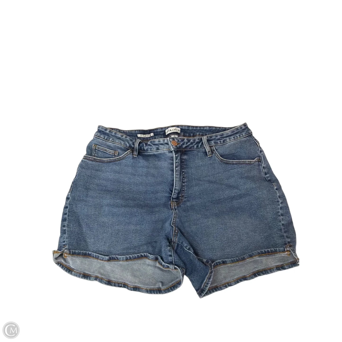 Shorts By Ava & Viv In Blue Denim, Size: 18