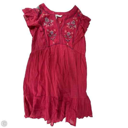 Dress Casual Midi By Sonoma In Red, Size: 1x
