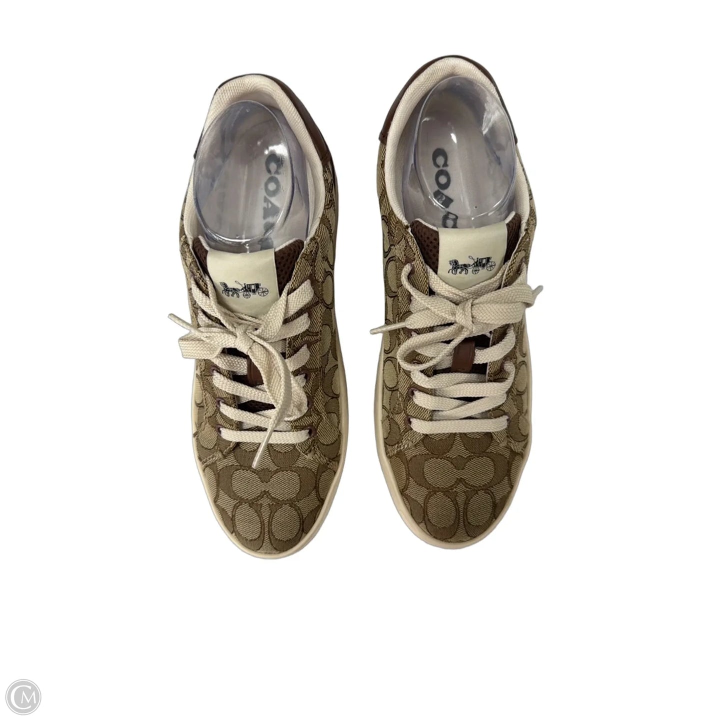 Shoes Designer By Coach In Brown & Cream, Size: 9.5