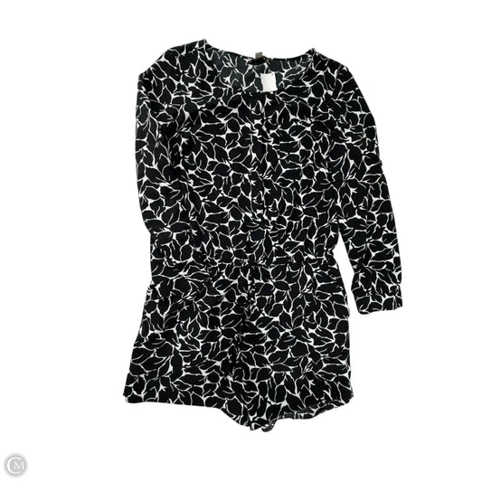 Romper By Loft In Black & White, Size: Sp