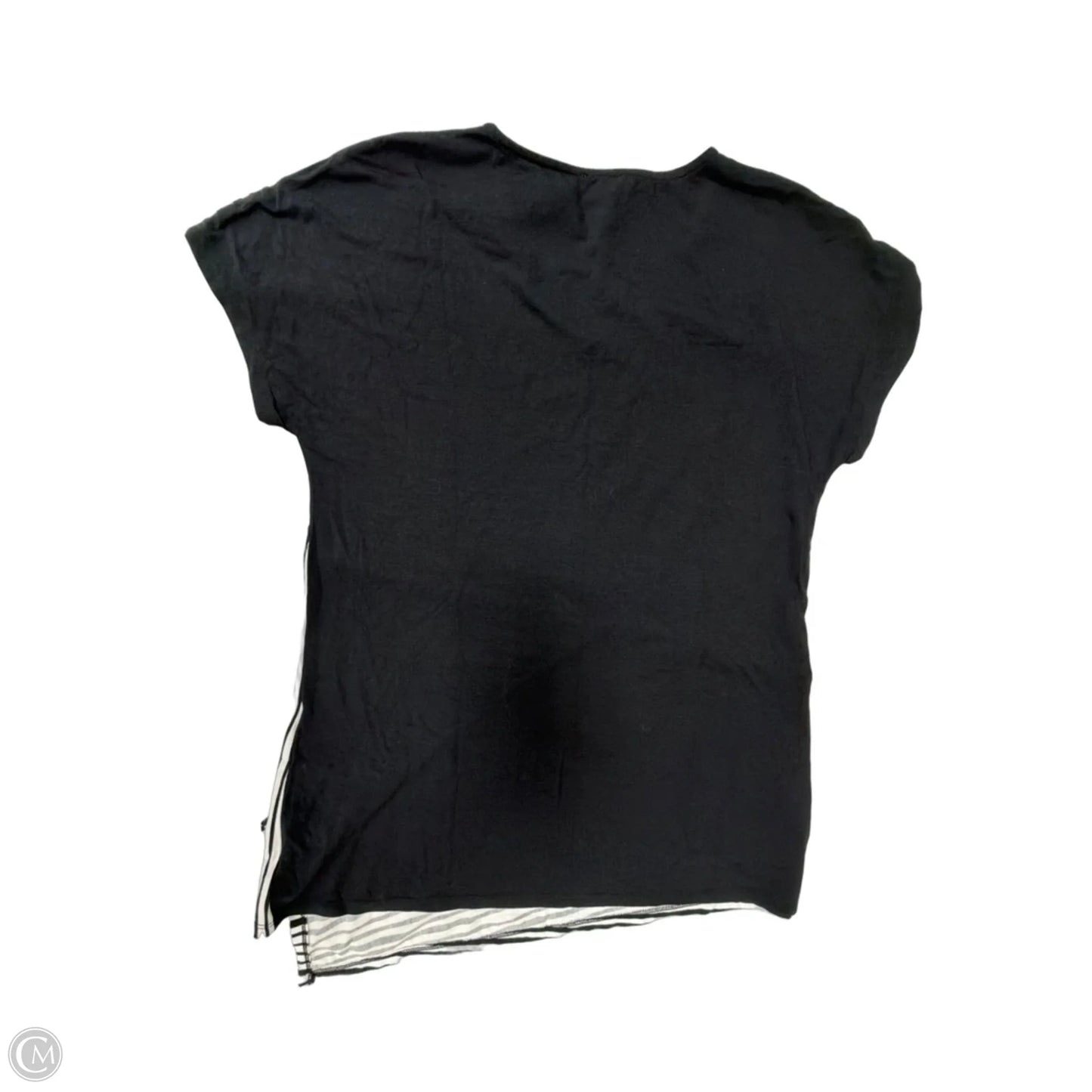 Top Short Sleeve By Chicos In Striped Pattern, Size: S