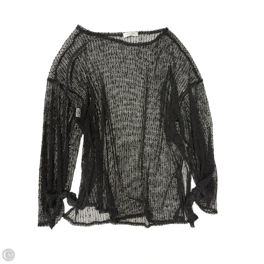 Top Long Sleeve By Cmf In Black, Size: L