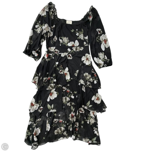 Dress Casual Midi By Ember In Floral Print, Size: Xl