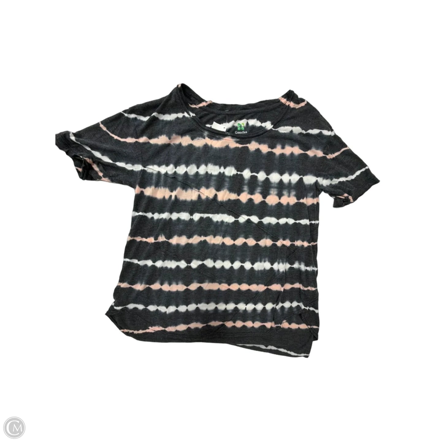 Top Short Sleeve By Green Tea In Tie Dye Print, Size: M