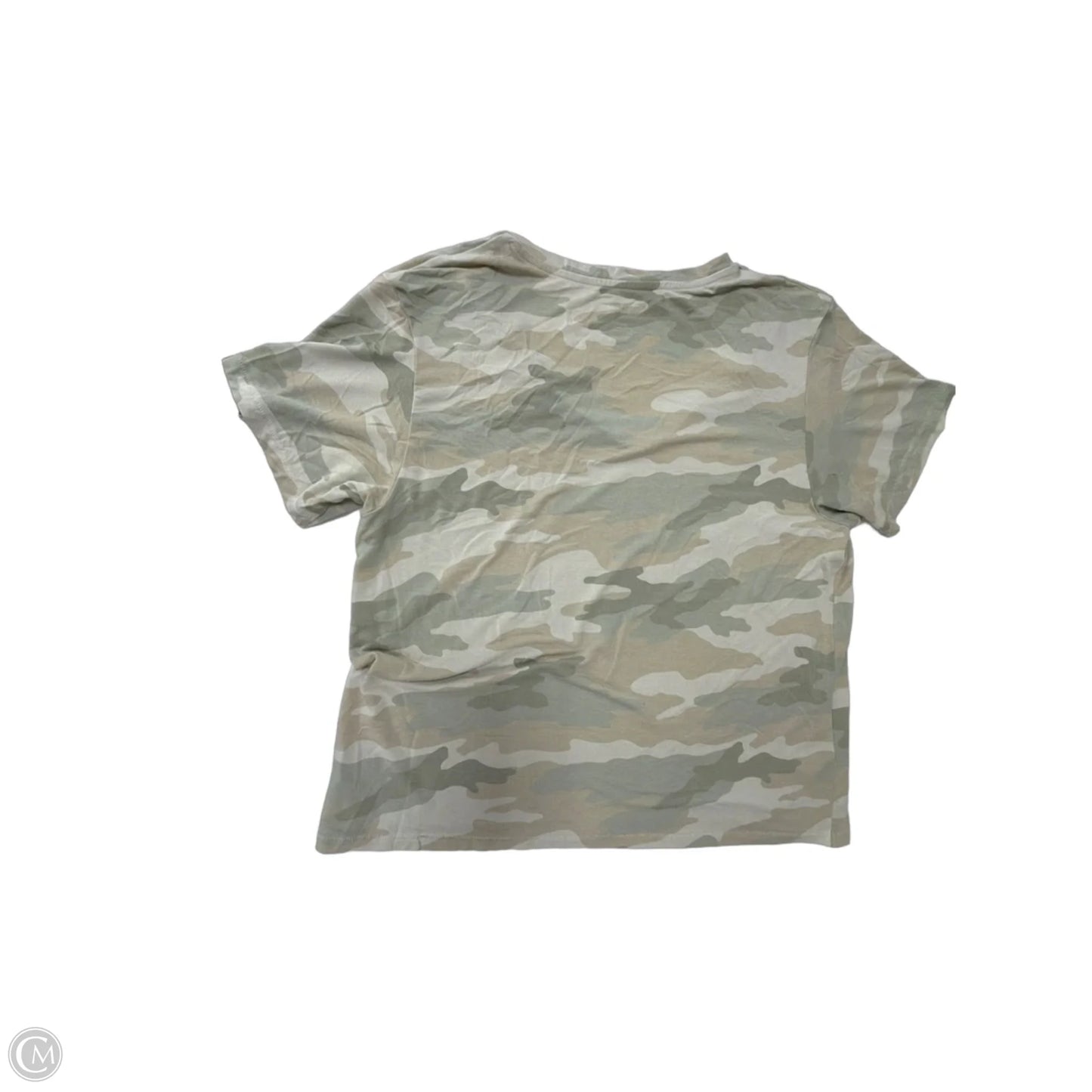 Top Short Sleeve By American Eagle In Camouflage Print, Size: M
