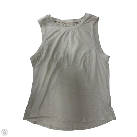 Athletic Tank Top By Spyder In Cream, Size: M