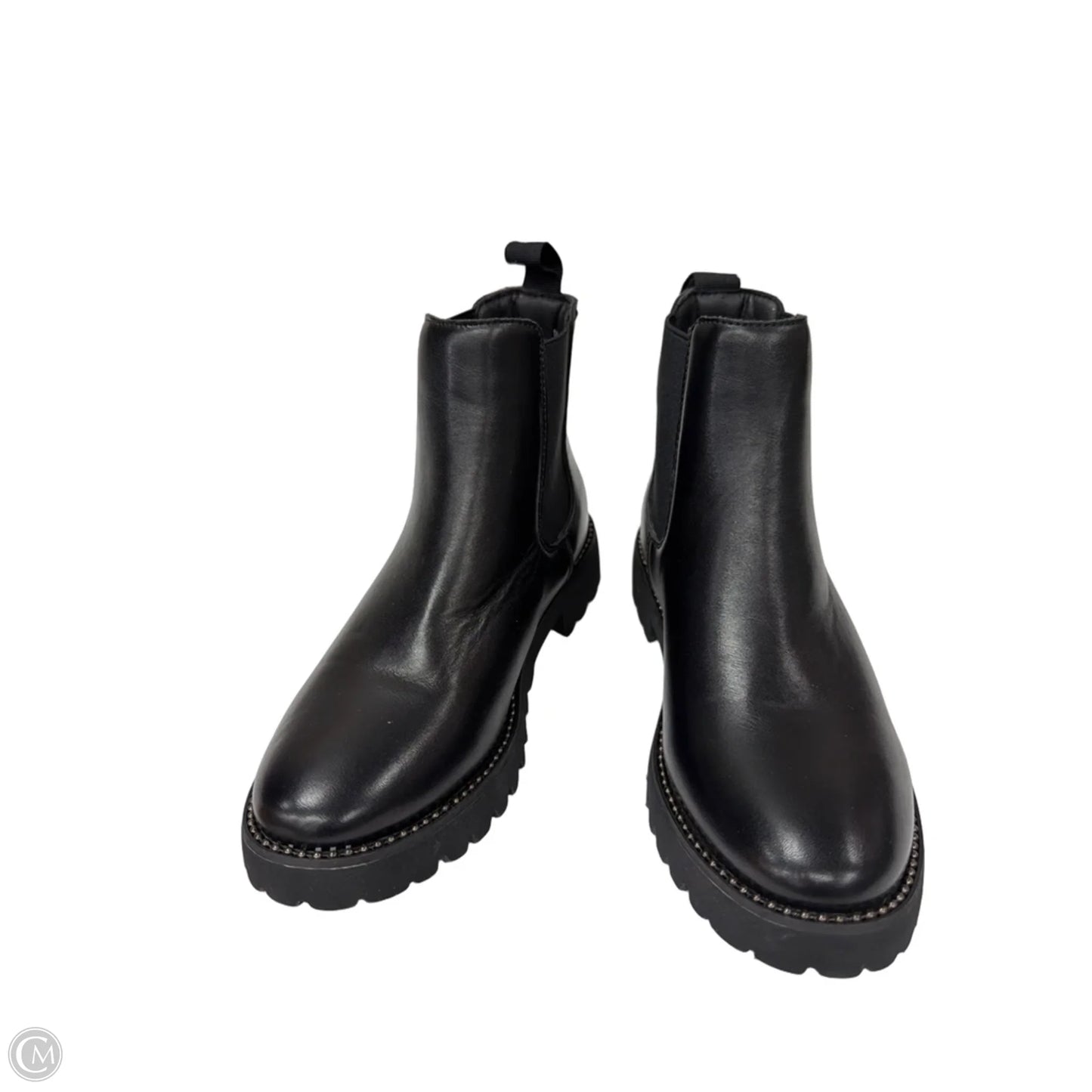 Boots Ankle Flats By Clothes Mentor In Black, Size: 7