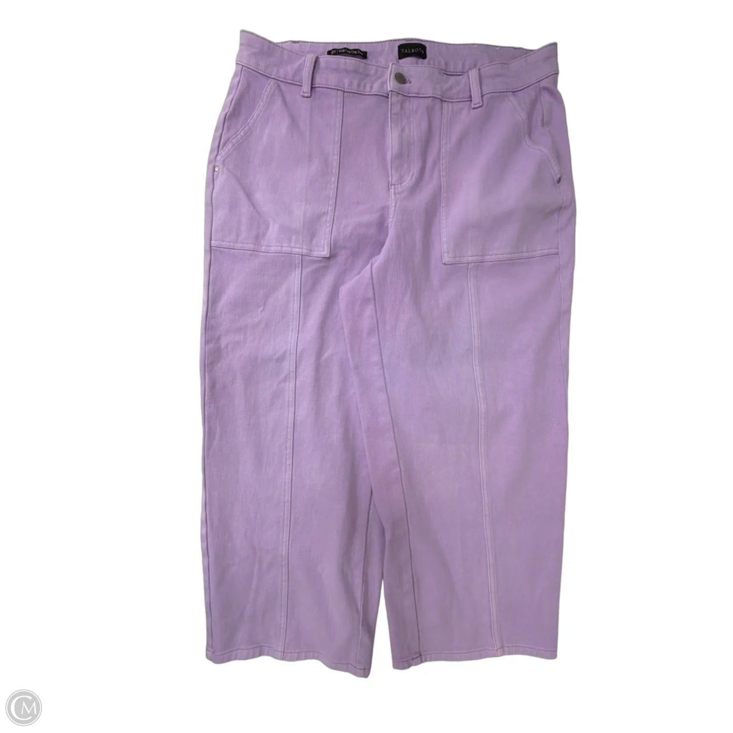 Jeans Wide Leg By Talbots In Purple, Size: 16