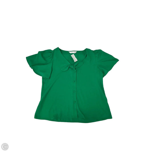 Top Short Sleeve By Lc Lauren Conrad In Green, Size: Sp