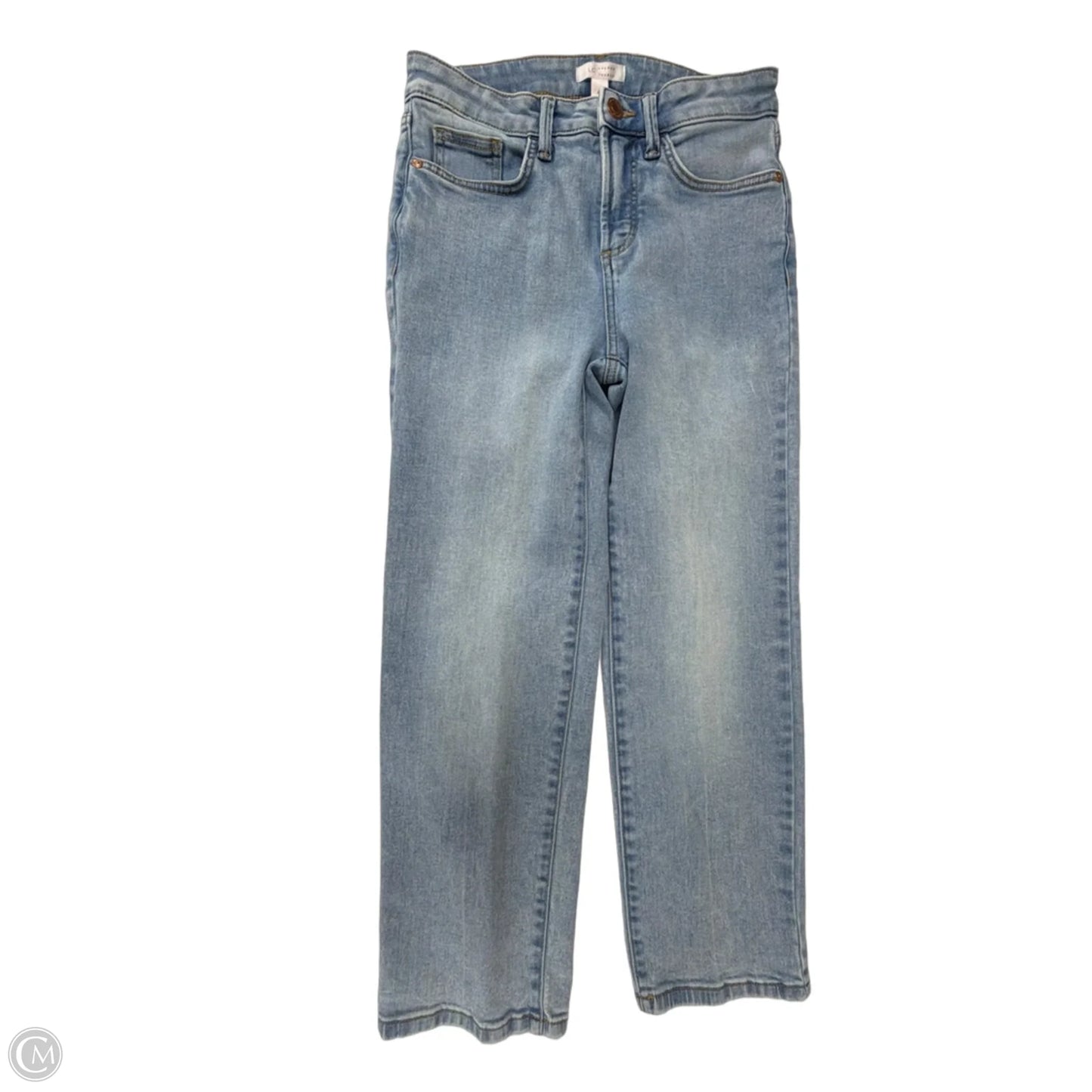 Jeans Straight By Lc Lauren Conrad In Blue Denim, Size: 4p