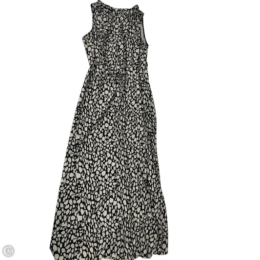 Dress Casual Maxi By Cmf In Black & Cream, Size: M