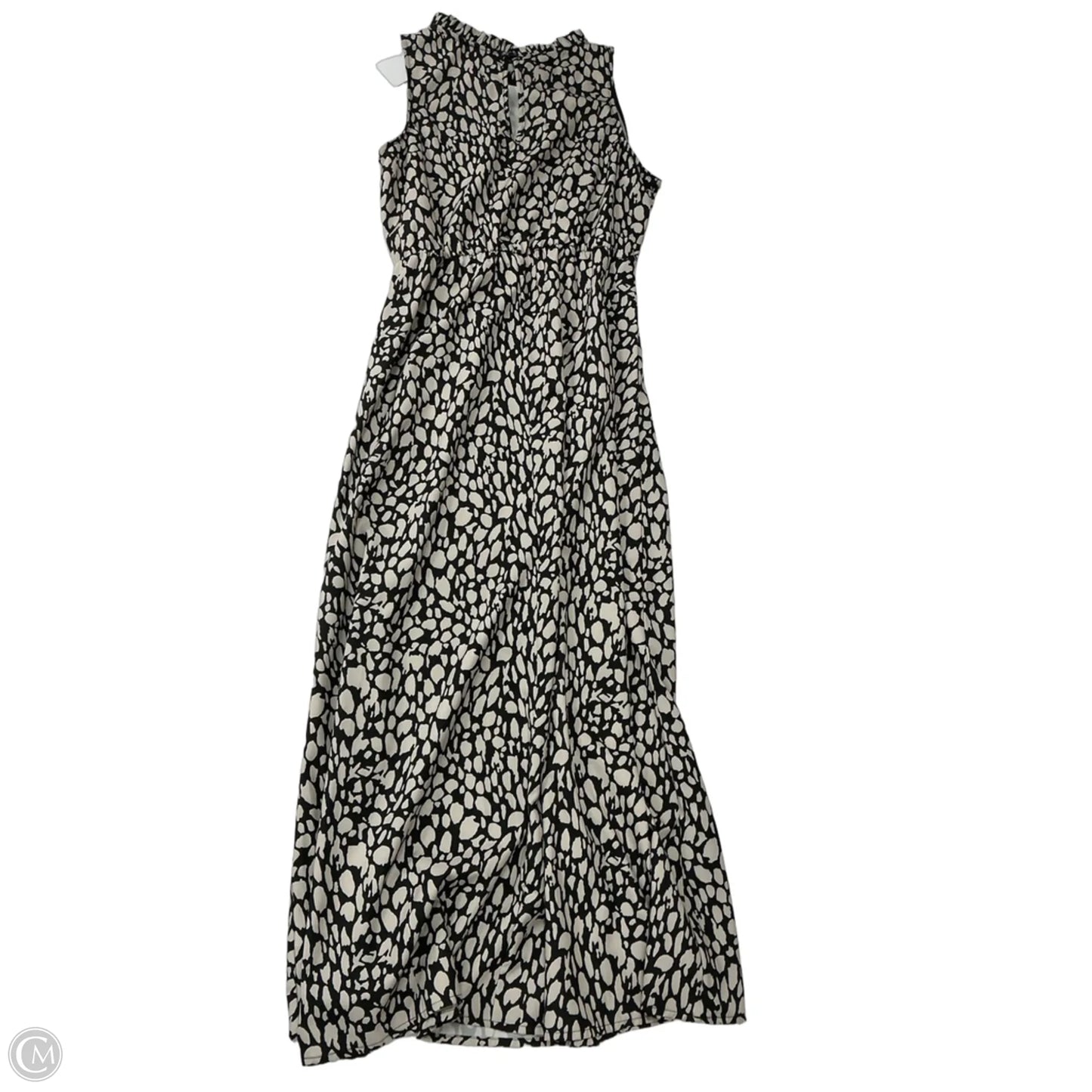 Dress Casual Maxi By Cmf In Black & Cream, Size: M