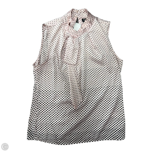 Top Sleeveless By New York And Co In Black & Pink, Size: S