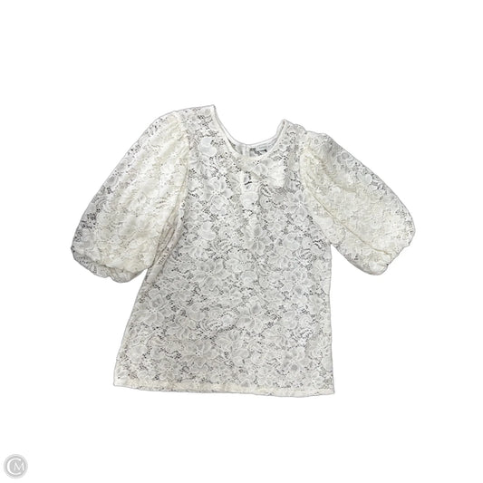 Top Short Sleeve By Green Envelope In Cream, Size: S