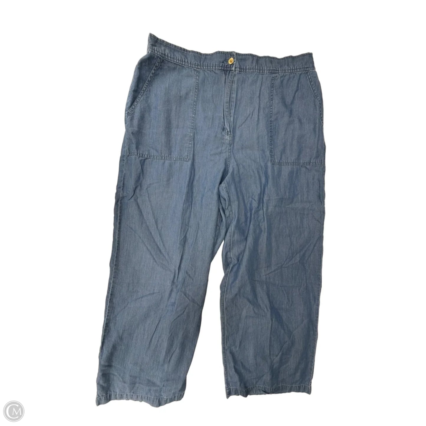 Pants Wide Leg By Michael By Michael Kors In Blue, Size: 22