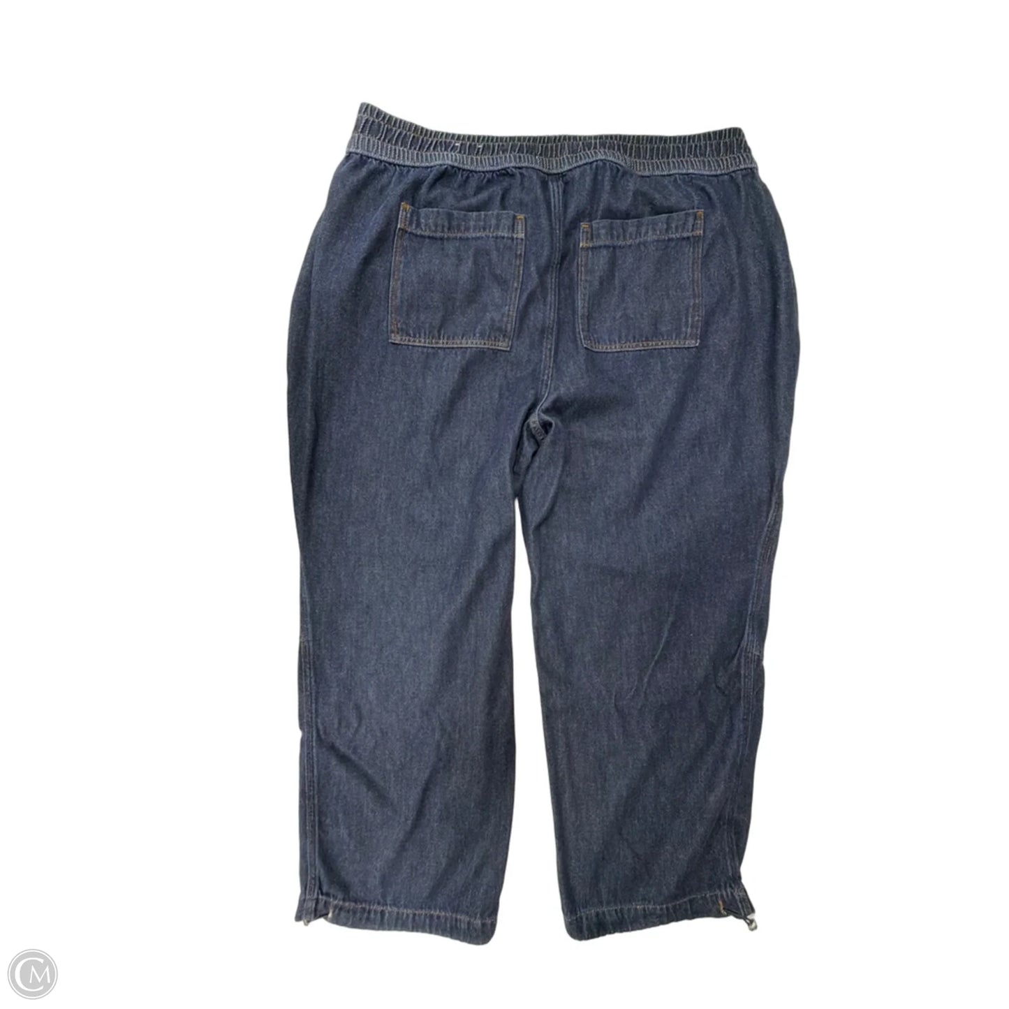 Jeans Wide Leg By Lane Bryant In Blue Denim, Size: 18