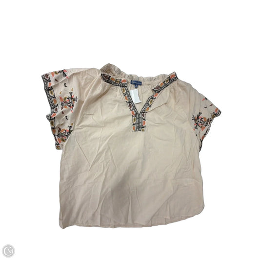 Top Short Sleeve By Democracy In Tan, Size: 2x