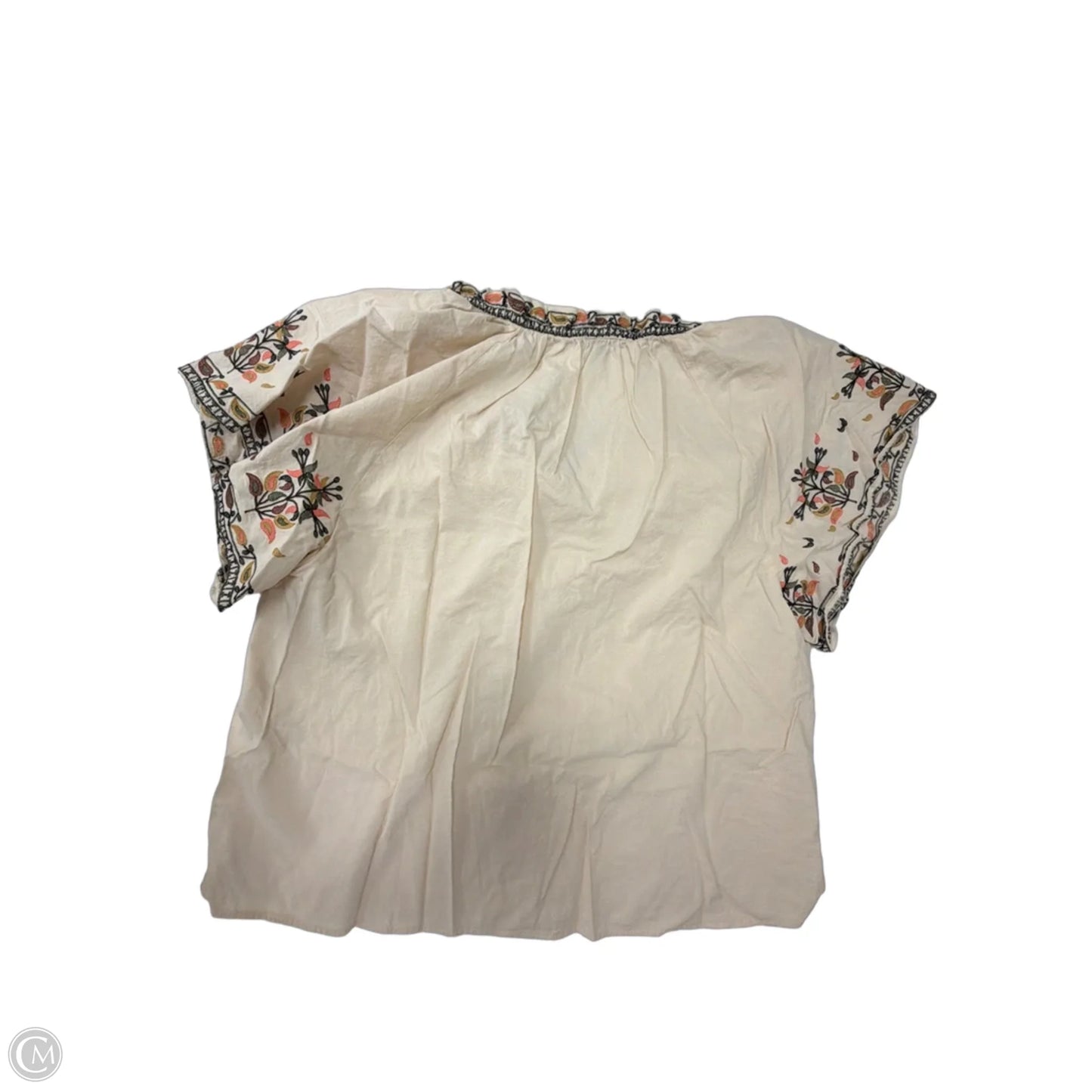 Top Short Sleeve By Democracy In Tan, Size: 2x