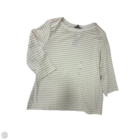 Top 3/4 Sleeve By Style And Company In Striped Pattern, Size: 2x