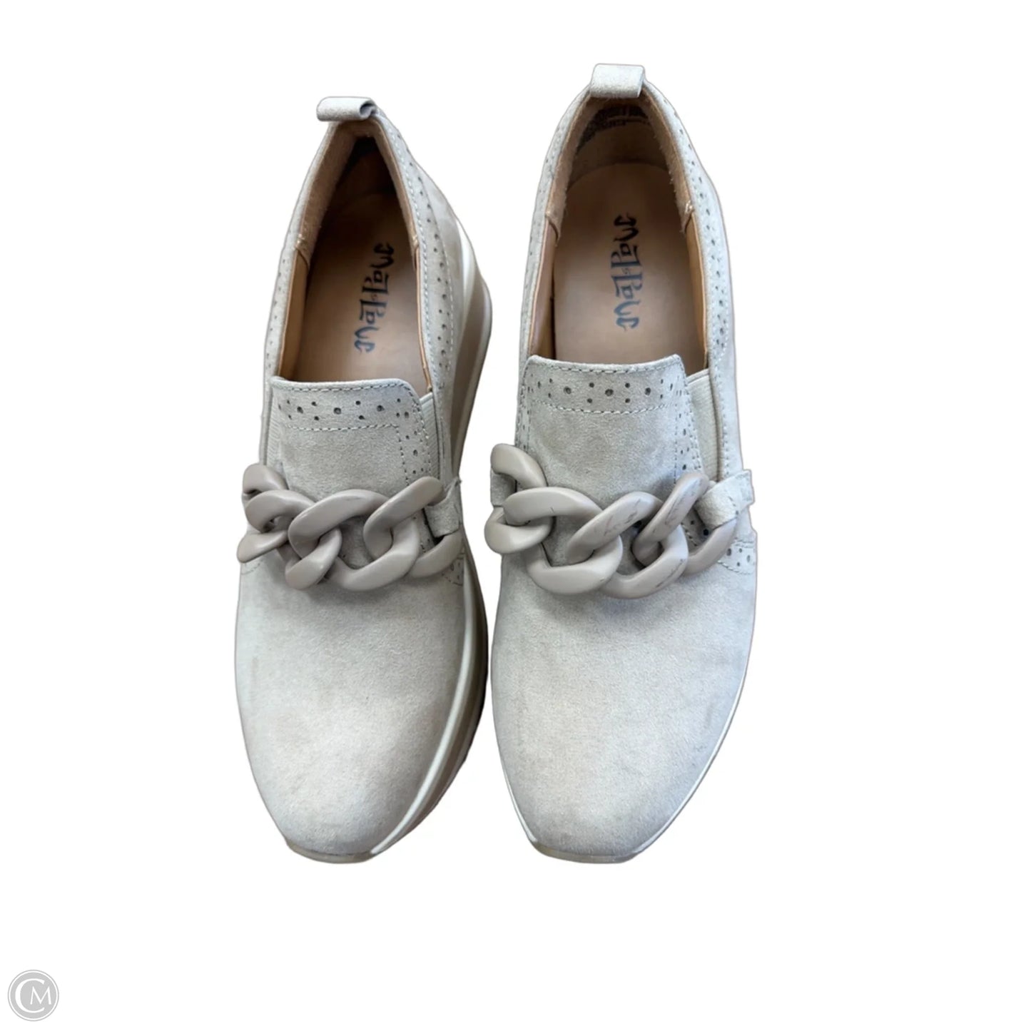 Shoes Sneakers By Mad Love In Tan, Size: 8
