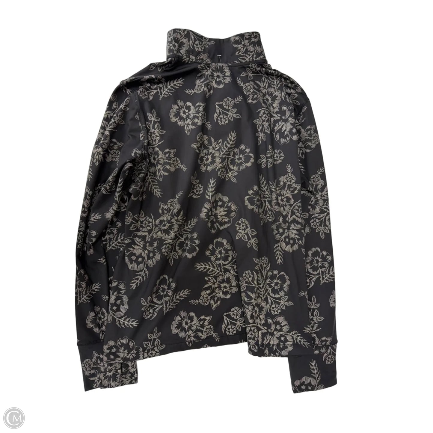 Athletic Top Long Sleeve Collar By Avia In Black, Size: 1x
