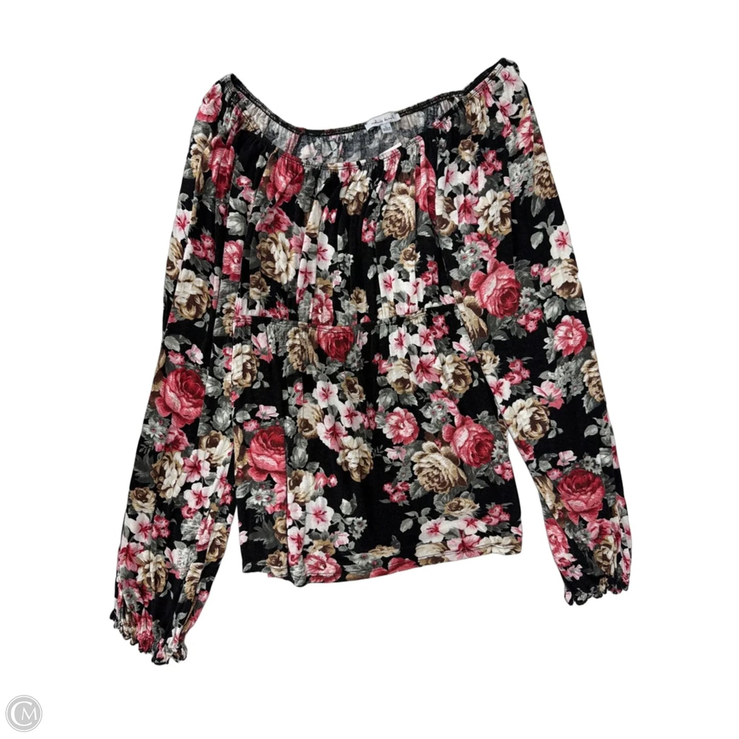 Top Long Sleeve By White Birch In Floral Print, Size: L