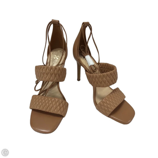 Sandals Heels Stiletto By Vince Camuto In Tan, Size: 7.5