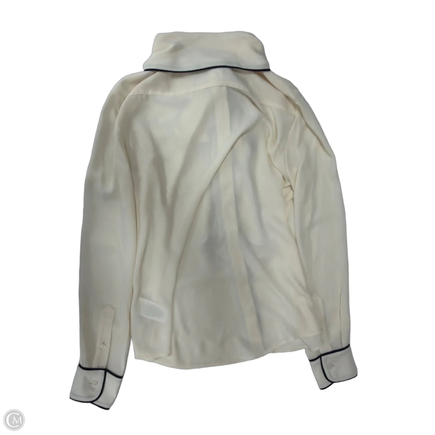 Top Long Sleeve By Lauren By Ralph Lauren In Cream, Size: S