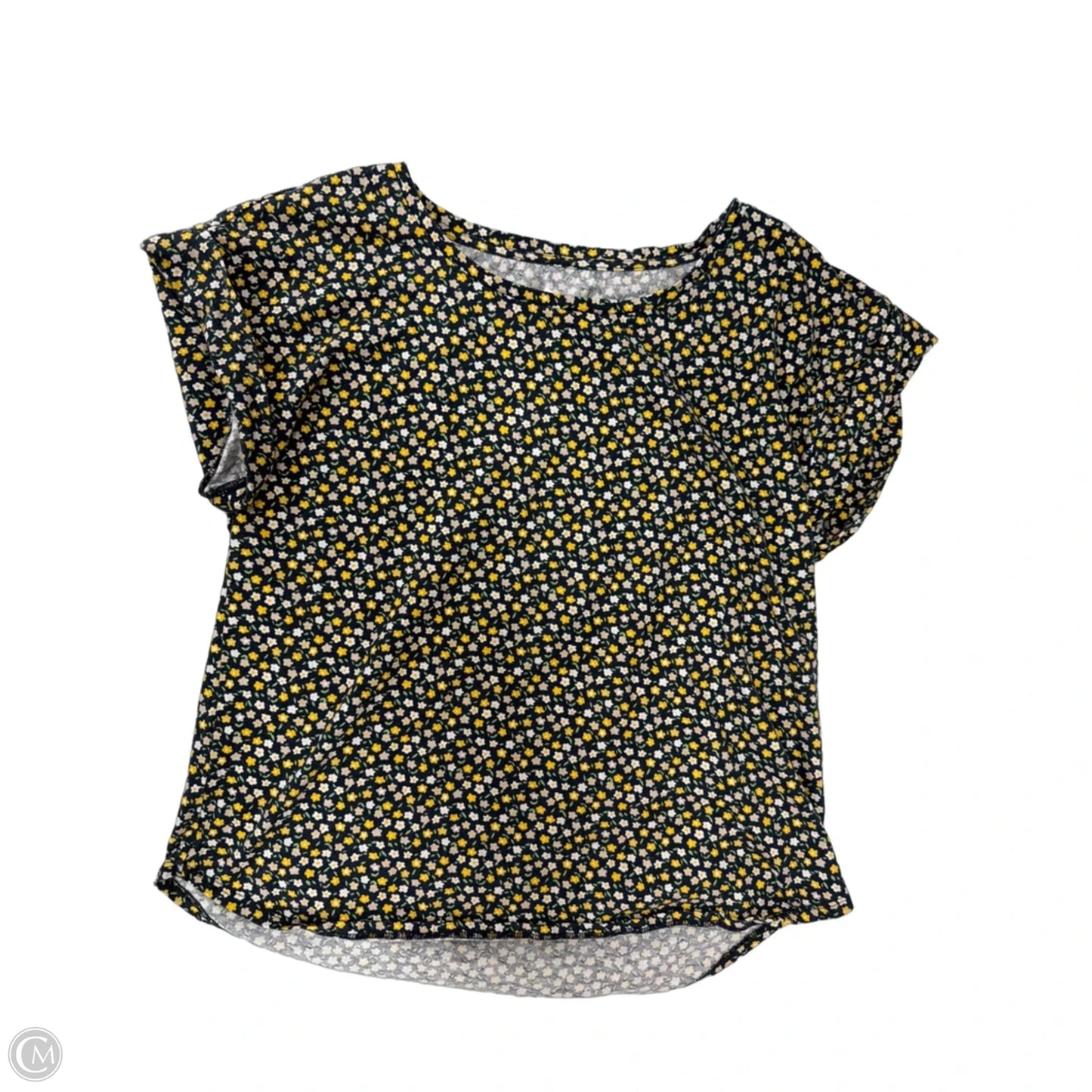 Top Short Sleeve By L.l. Bean In Floral Print, Size: M