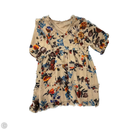 Dress Casual Short By Clothes Mentor In Floral Print, Size: L