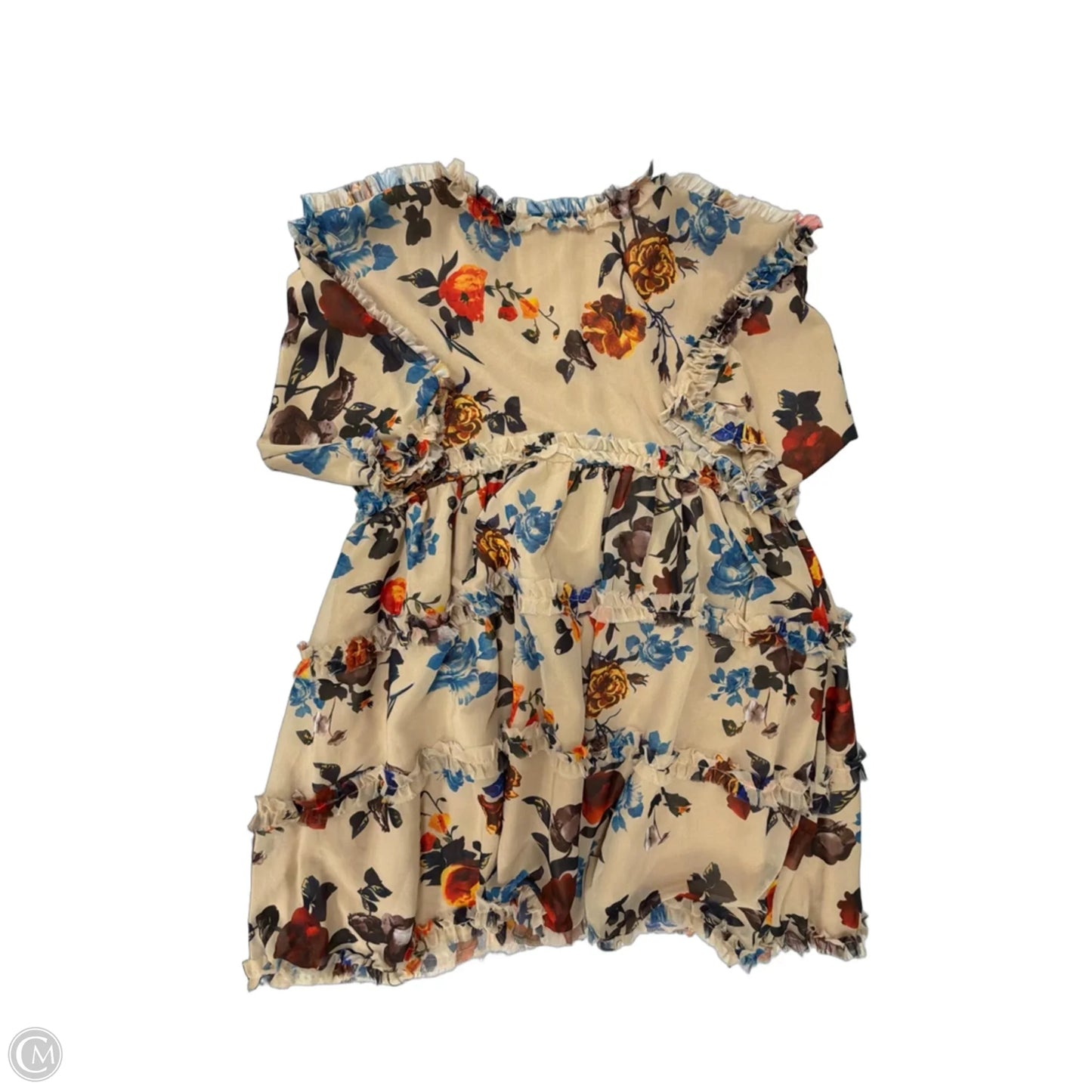 Dress Casual Short By Clothes Mentor In Floral Print, Size: L