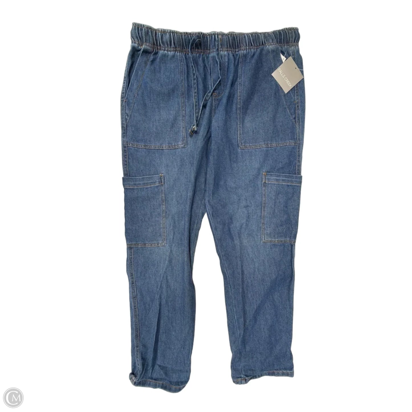 Pants Cargo & Utility By Falls Creek In Blue Denim, Size: 12