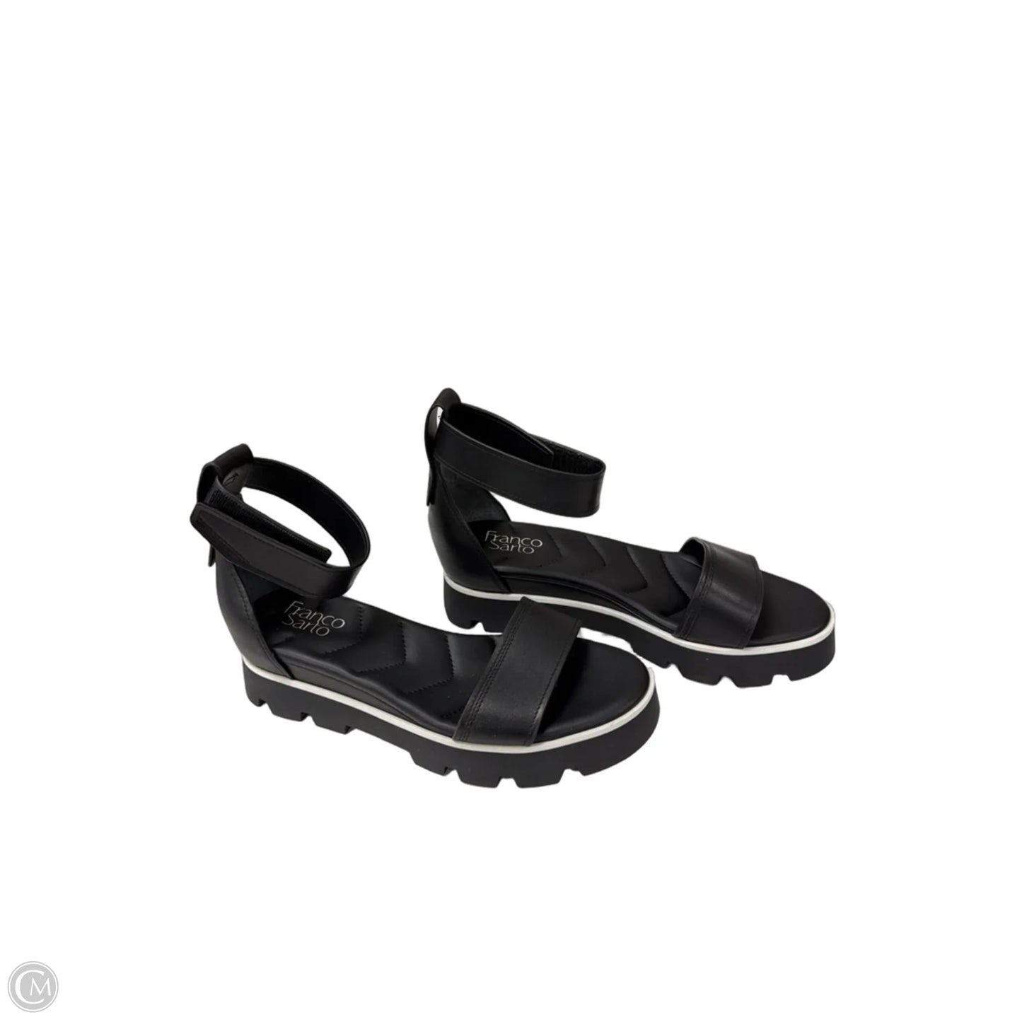 Sandals Flats By Franco Sarto In Black, Size: 8.5