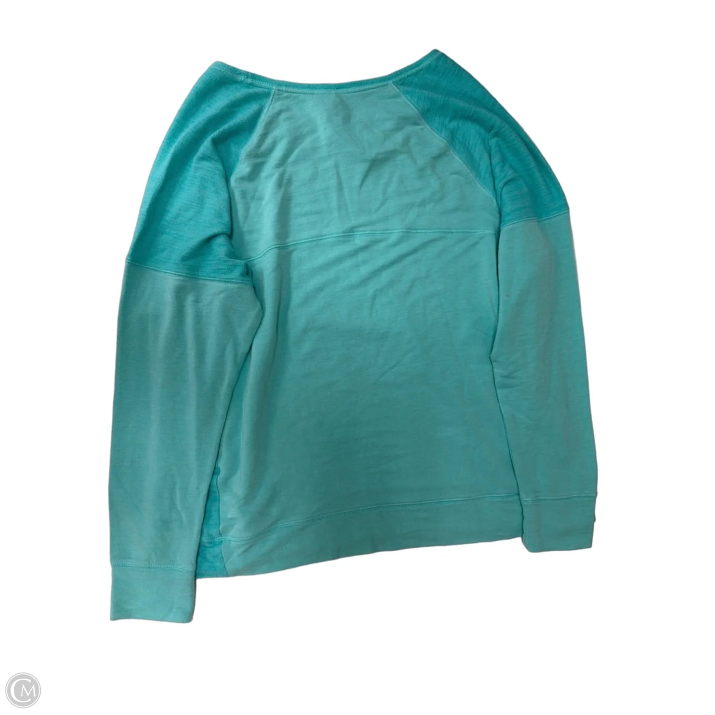 Athletic Top Long Sleeve Crewneck By Tek Gear In Teal, Size: Xl