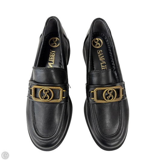 Shoes Flats By Sam And Libby In Black & Gold, Size: 7.5