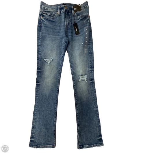 Jeans Boot Cut By Express In Blue Denim, Size: 8
