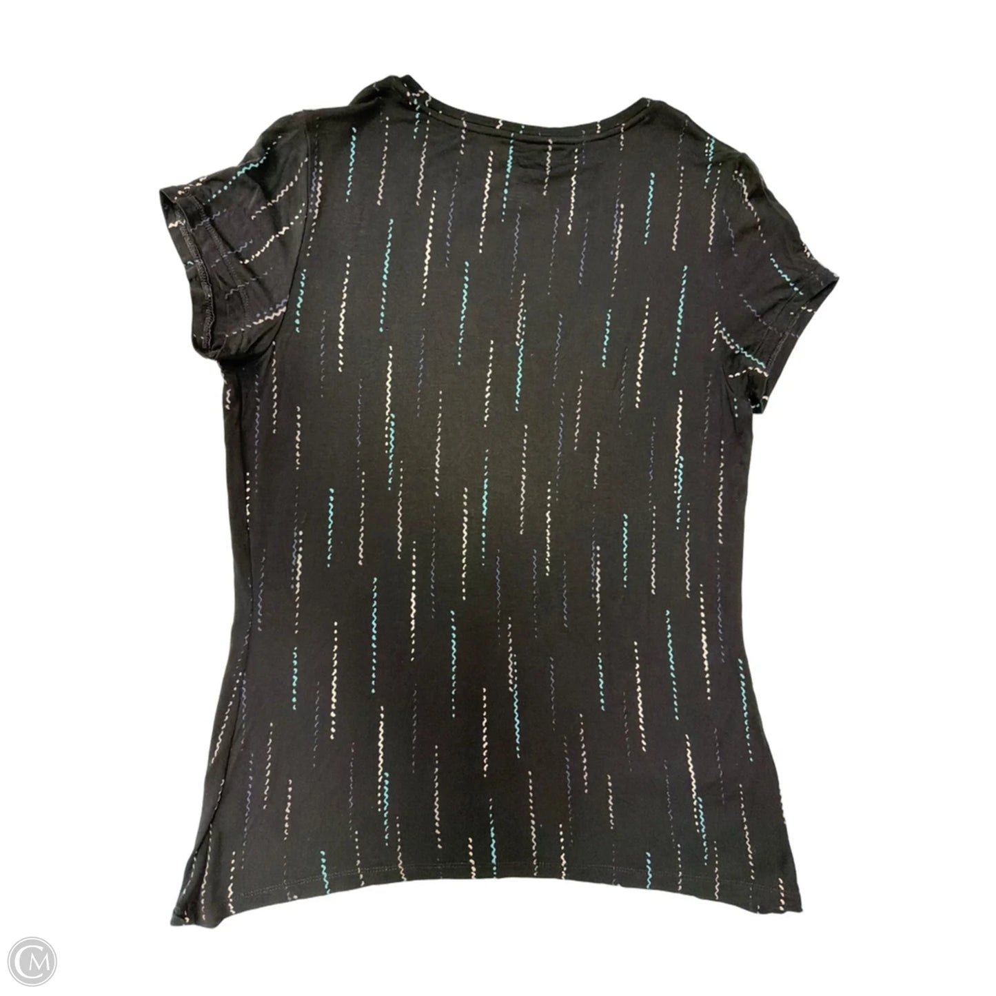 Top Short Sleeve By Apt 9 In Black, Size: M