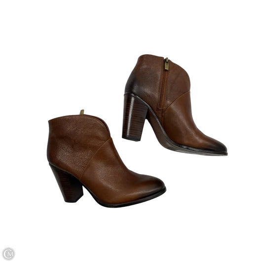 Boots Ankle Heels By Vince Camuto In Bronze, Size: 7