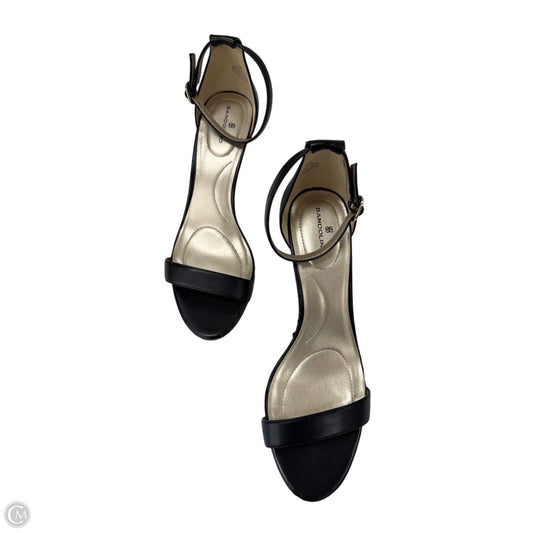 Sandals Heels Stiletto By Bandolino In Black, Size: 8.5