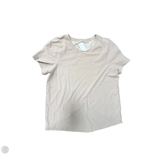 Athletic Top Short Sleeve By Lululemon In Pink, Size: S