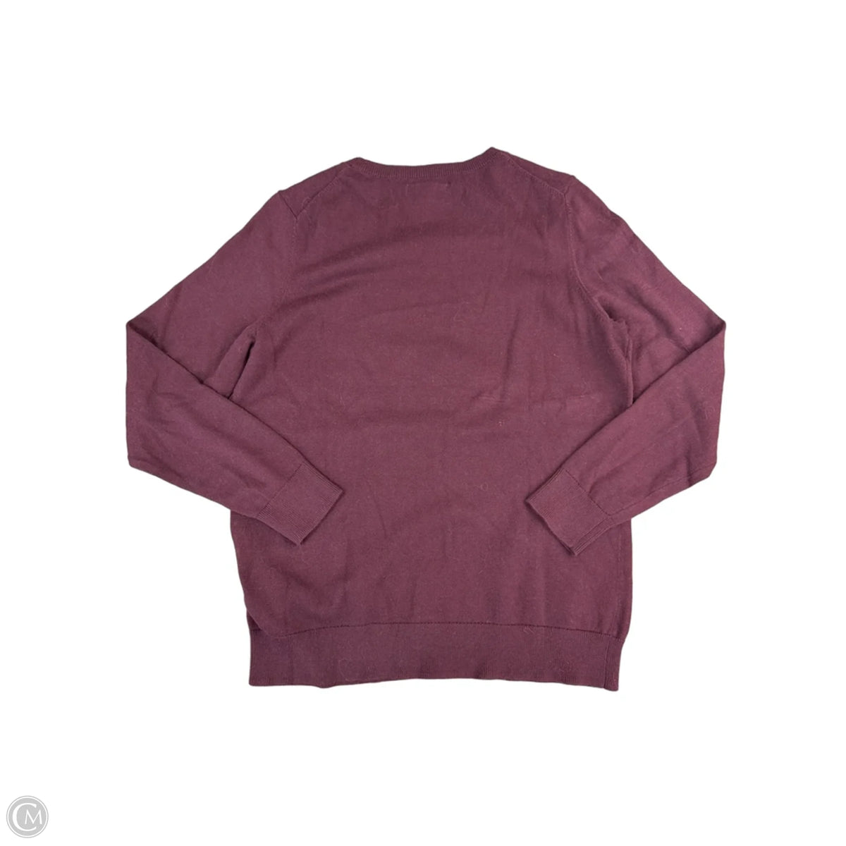 Top Long Sleeve By Amazon Essentials In Maroon, Size: L