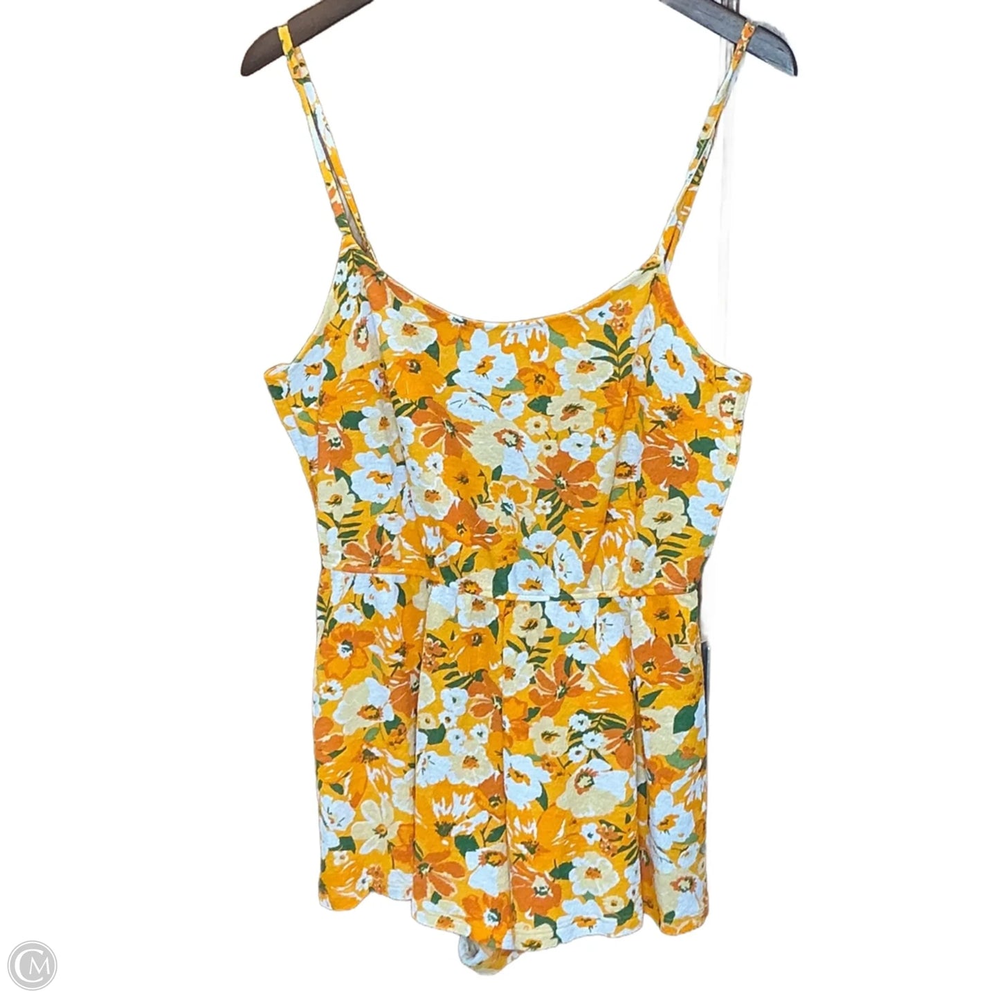 Romper By Divided In Orange & White, Size: M