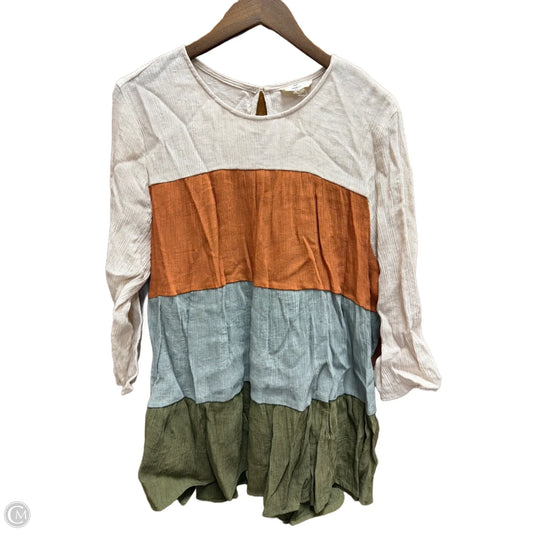 Top Long Sleeve By Entro In Multi-colored, Size: 1x