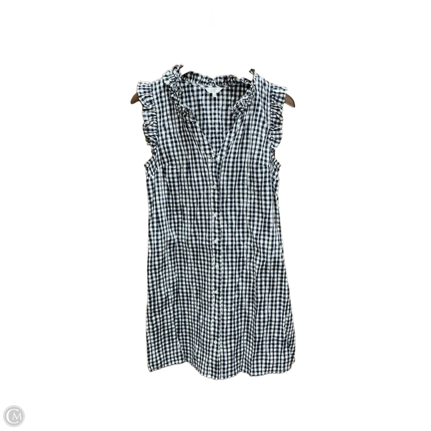 Dress Casual Midi By Crown And Ivy In Checkered Pattern, Size: M