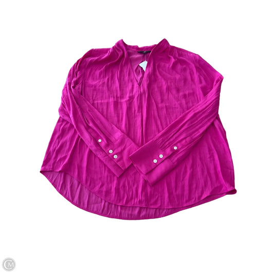 Top Long Sleeve By Banana Republic In Pink, Size: Xl