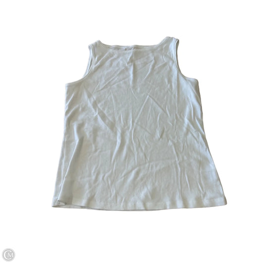 Tank Top By Talbots In White, Size: L